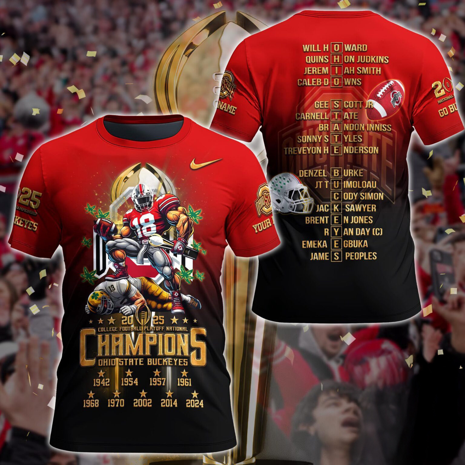 Ohio State Buckeyes College Football Playoff National Champions 2024-2025 Shirt Oregontrailrvpk Shirt