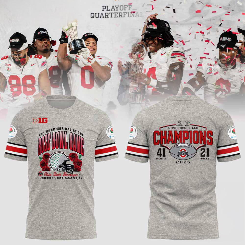 Ohio State Buckeyes Football Limited 2025 Rose Bowl Champions Shirt Football Oregontrailrvpk Shirt