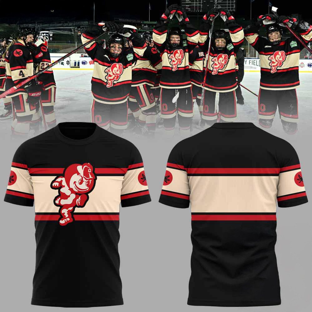Ohio State Buckeyes Hockey NCAA Limited Frozen Confines 2025 T-Shirt For Hockey Lovers Oregontrailrvpk Shirt