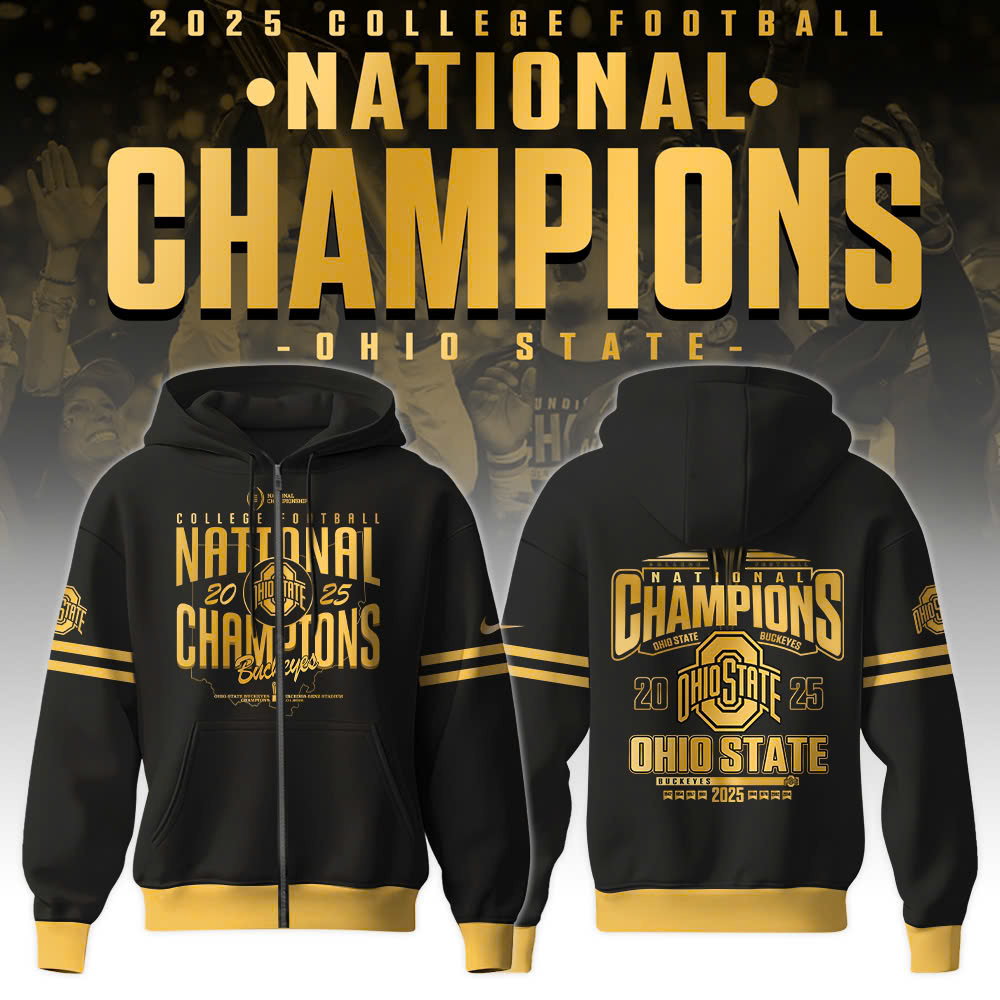 Ohio State Buckeyes National Champions 2025 Zip Hoodie College Football Best