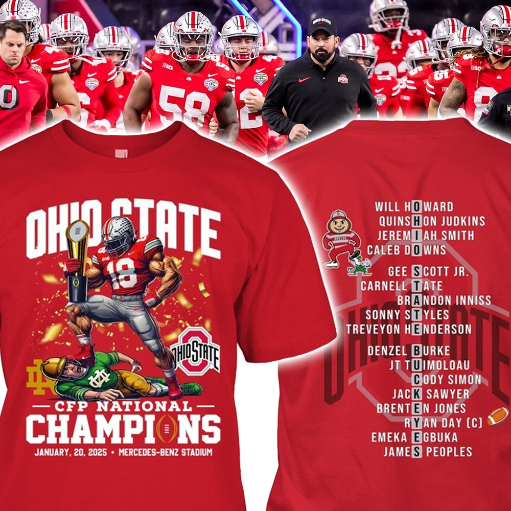 Ohio State CFP National Champions Shirt 2025 Ohio State Championships Buckeyes Fan Merch Oregontrailrvpk Shirt