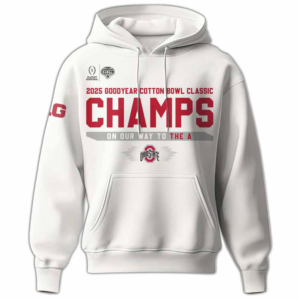 Ohio State Football Cotton Bowl Champions 2025 Hoodie