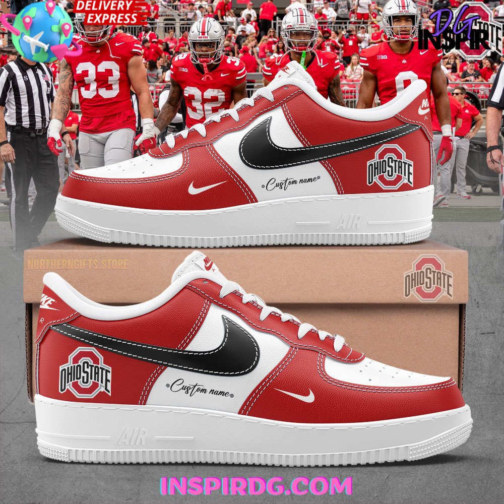 Ohio State Football Custom Name Air Force 1