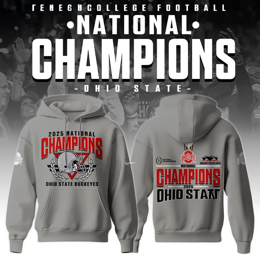Ohio State Football National Champions 2025 Hoodie FootballFor Him