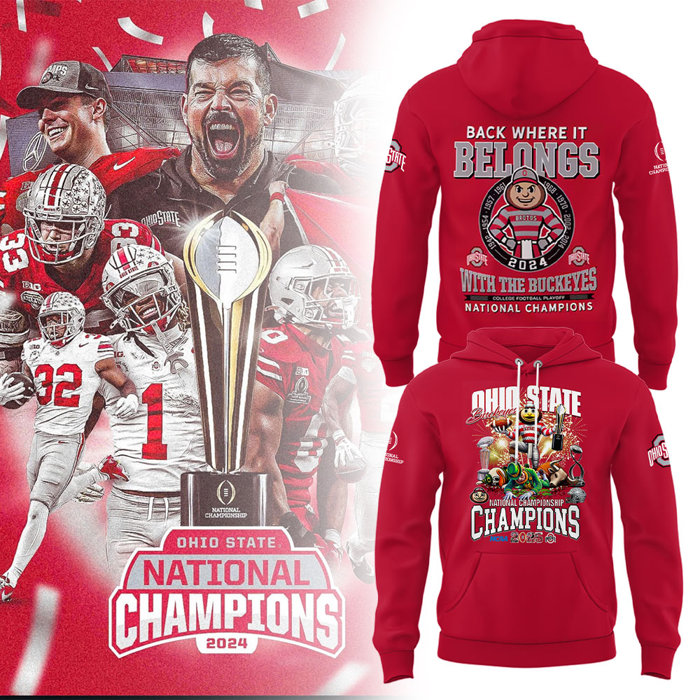 Ohio State National Champions New Hoodie 2025 Best Gifts For Football Coaches