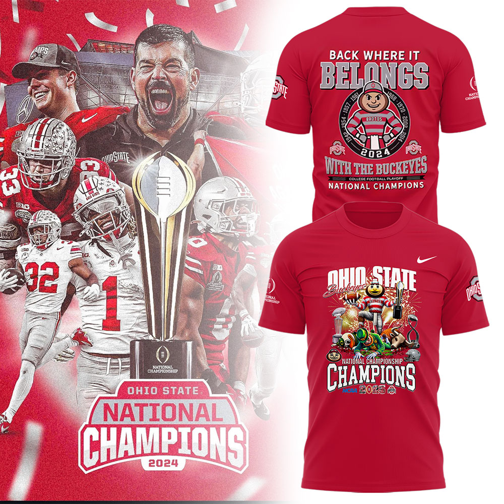 Ohio State National Champions New T-Shirt 2025 Best Gifts For A Football Player Oregontrailrvpk Shirt