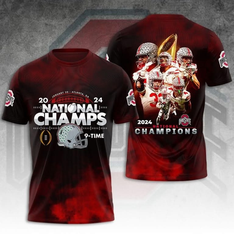 Ohio State National Champions Shirt 2025 9 Time Ohio State Buckeyes Football Oregontrailrvpk Shirt