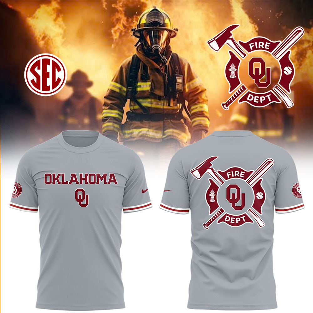 Oklahoma Baseball X Firefighter Appreciation Night T-Shirt Unique Baseball Gifts Oregontrailrvpk Shirt