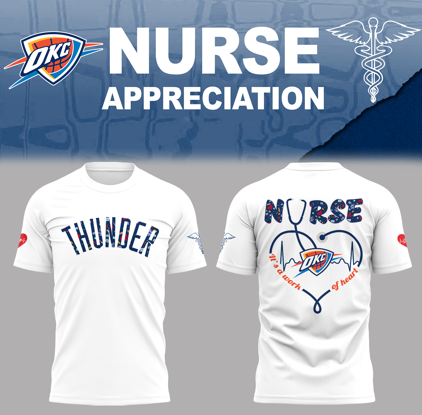 Oklahoma City Thunder Nurse Appreciation Shirt Gift Ideas For Basketball Players Oregontrailrvpk Shirt