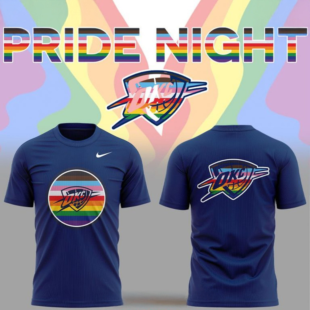 Oklahoma City Thunder PRIDE NIGHT Special T-Shirt Gift Ideas For Basketball Lovers Oregontrailrvpk Shirt