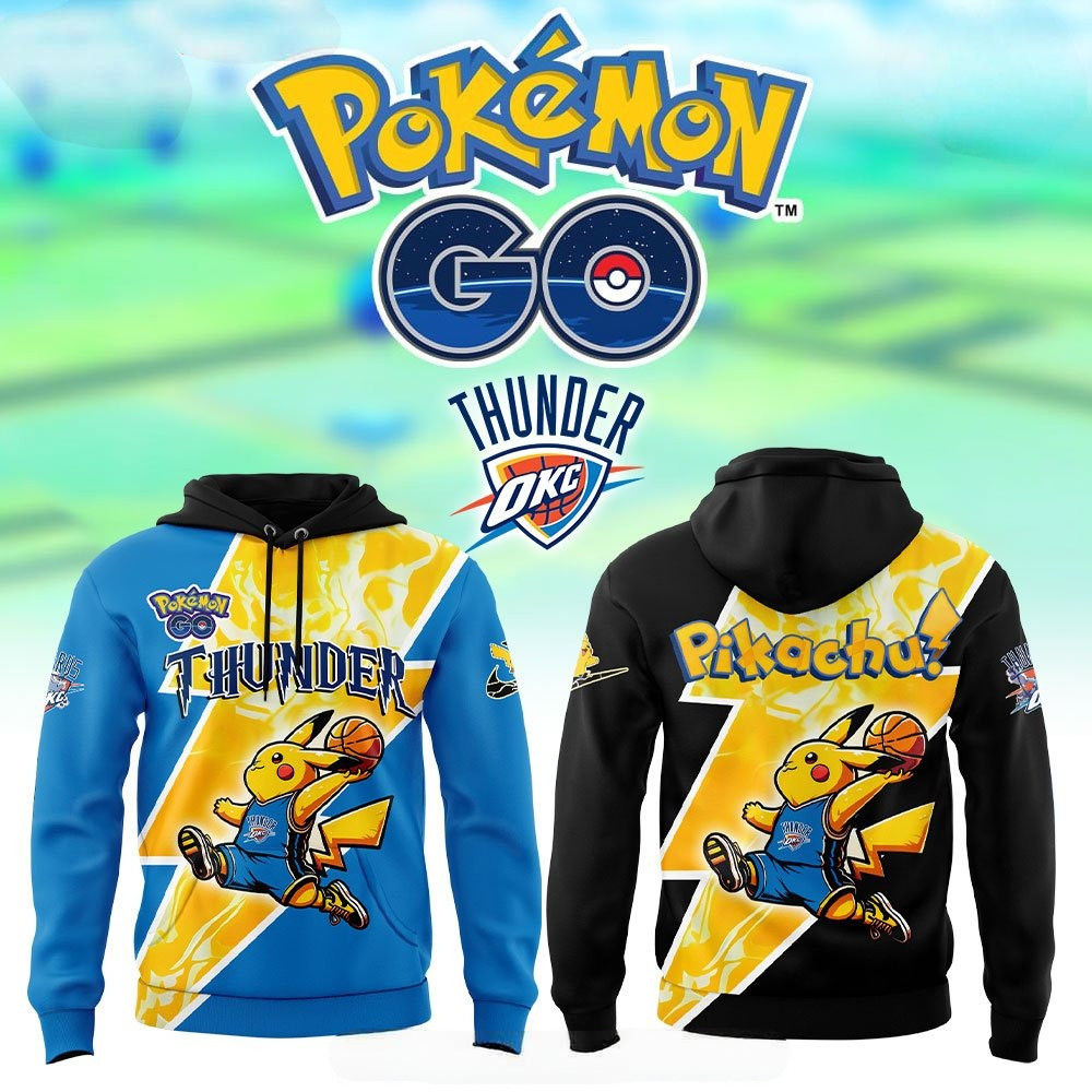 Oklahoma City Thunder x PokEmon GO Hoodie Basketball