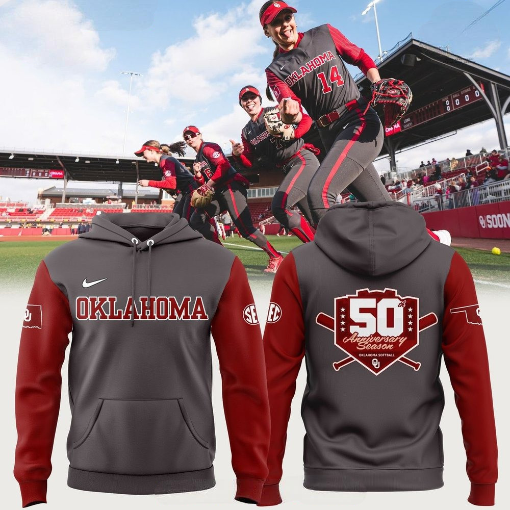 Oklahoma Softball 50th Anniversary Season Limited Hoodie Gifts For Softball Fan