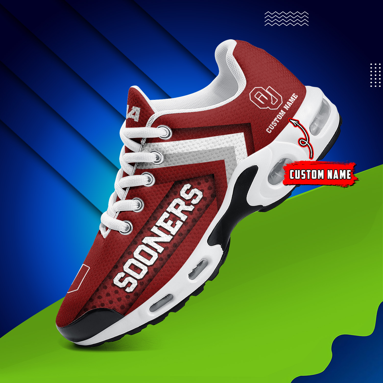 Oklahoma Sooners Air Max Plus Shoes Sneakers For Men And Women