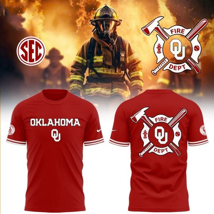 Oklahoma Sooners Firefighter Appreciation T-Shirt Presents For Football Fans Oregontrailrvpk Shirt