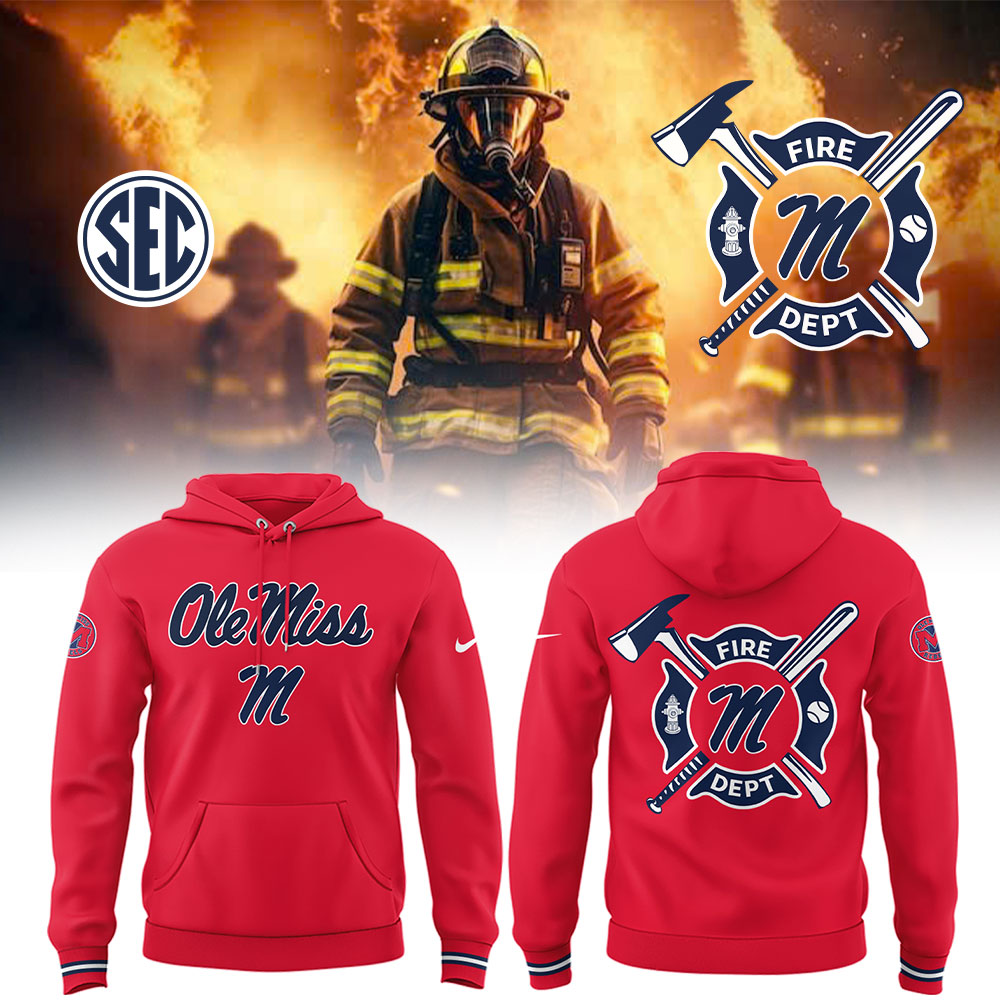 Ole Miss Baseball x Firefighter Appreciation Night Hoodie