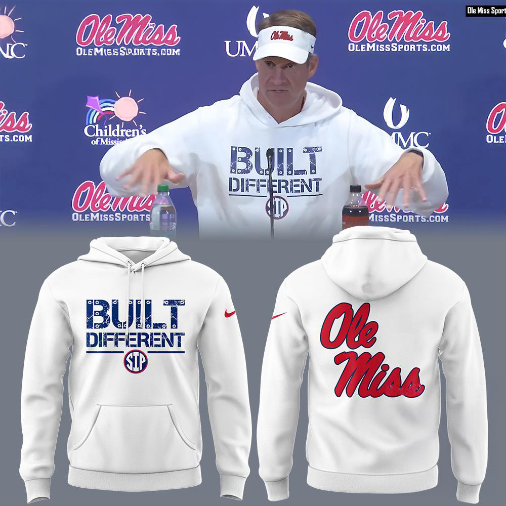 Ole Miss Football 2025 Limited BUILT DIFFERENT Hoodie Gift Ideas For Football Fan