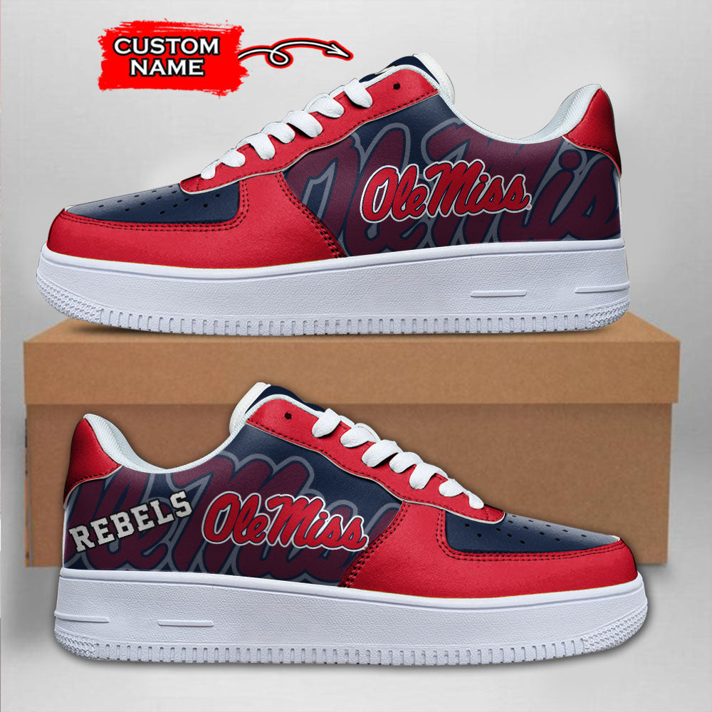 Ole Miss Rebels NCAA Air Low-Top Sneakers Shoes For Men And Women