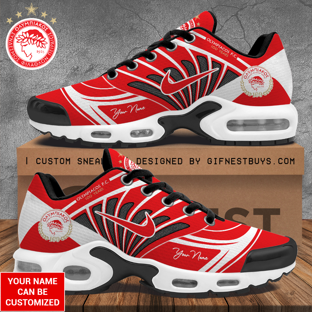 Olympiakos F.C. Air Max Plus Shoes Sneakers For Men And Women