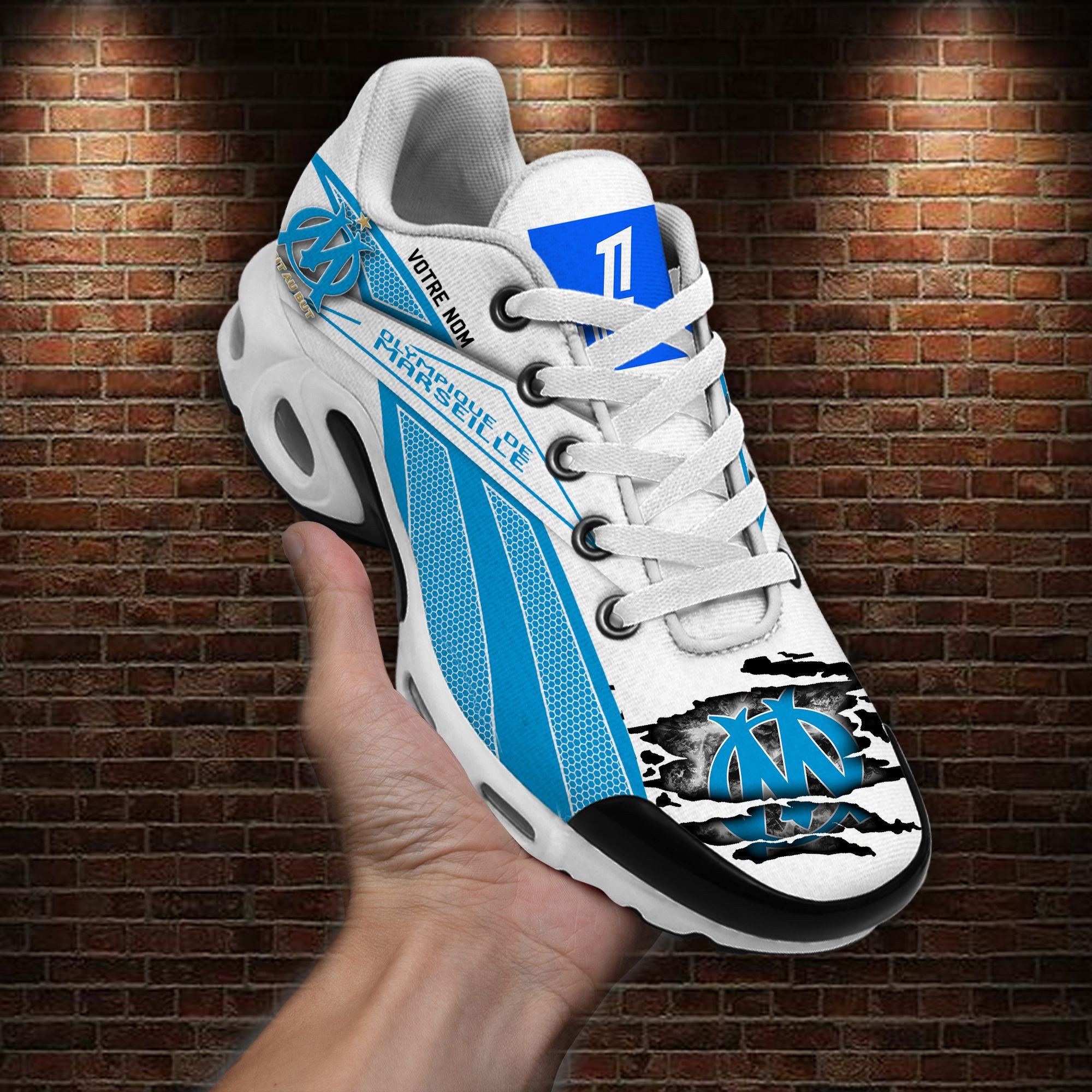 Olympique de Marseille Air Max Plus Shoes Sneakers For Men And Women