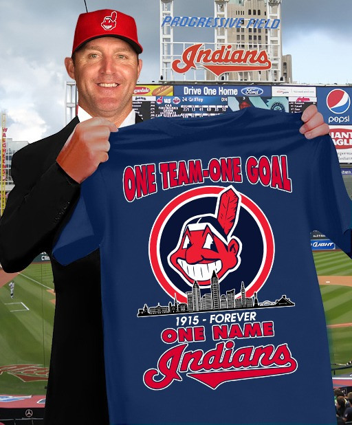 One Team One Goal 1915 Forever One Name Indians T-Shirt Cleveland Indians Oregontrailrvpk Shirt