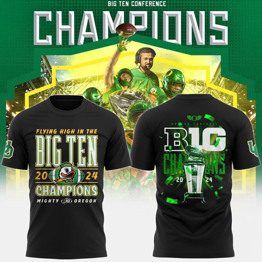 Oregon Ducks Big Ten Champions Design New T-Shirt Football Lovers Best Gifts For NFL Fans Oregontrailrvpk Shirt