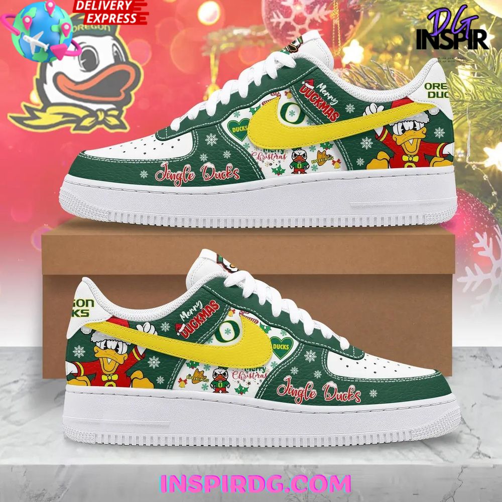 Oregon Ducks Christmas Jingle Ducks Special Air Force 1