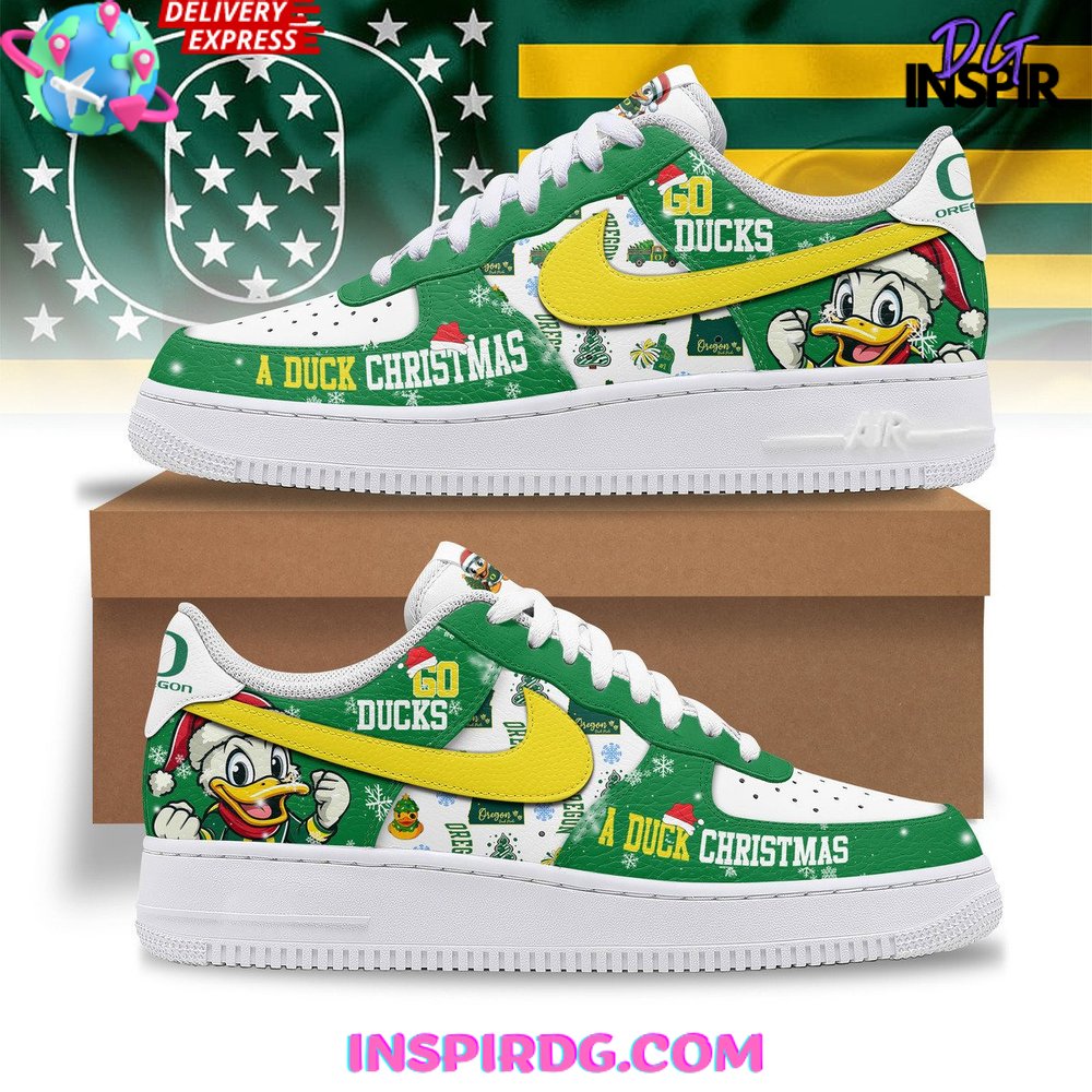 Oregon Ducks Christmas Limited Edition Air Force 1