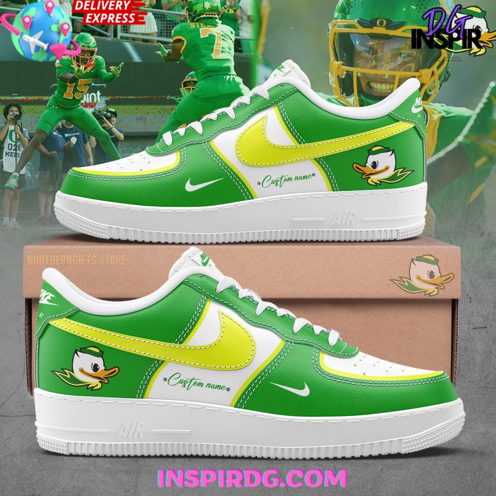 Oregon Ducks Football Custom Air Force 1