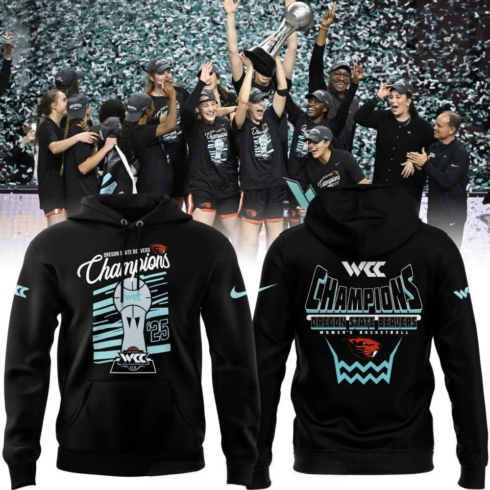 Oregon State Beavers WCC Champions 2025 Special Nike Hoodie Football Themed Gifts