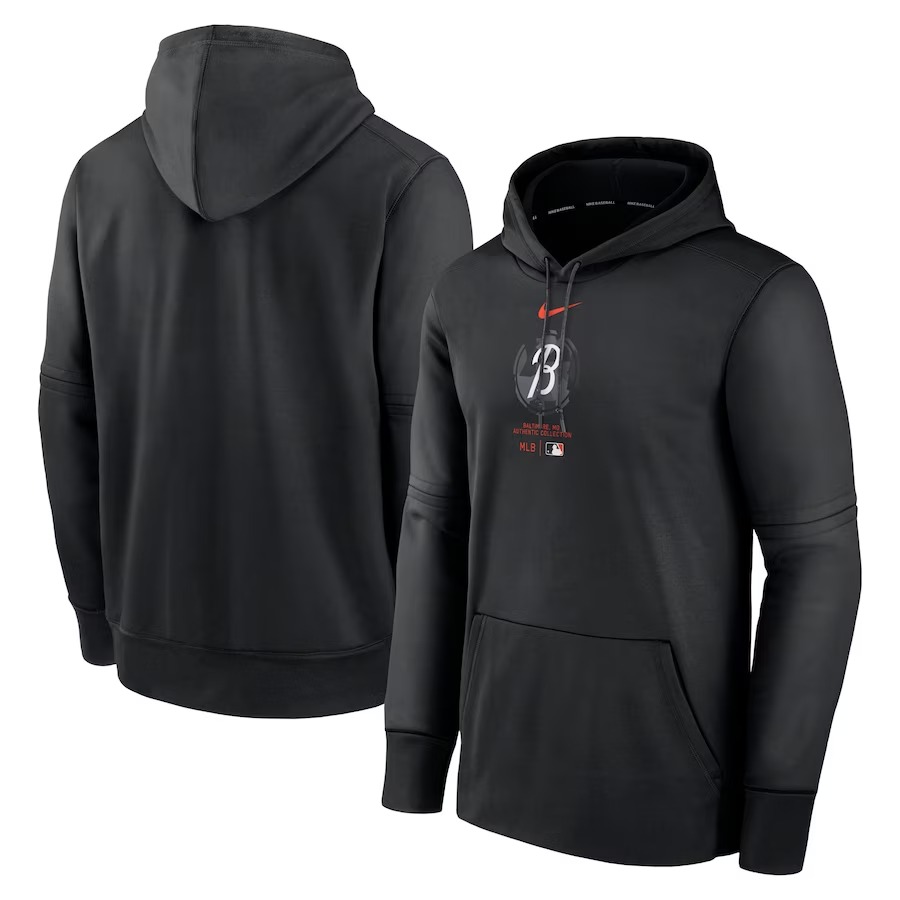 Orioles Black Collection City Connect Practice Performance Pullover Hoodie Gift For Baseball Lover