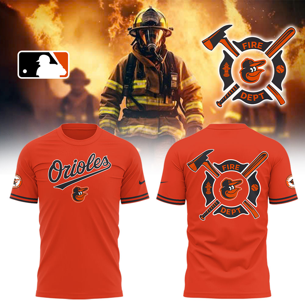 Orioles x Firefighter Appreciation Night T-Shirt Unique Baseball Gifts Oregontrailrvpk Shirt