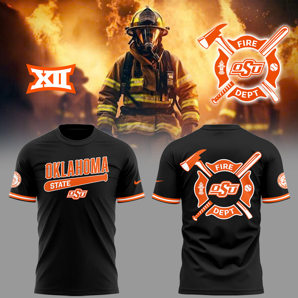 OSU Baseball x Firefighter Appreciation Night T-Shirt Baseball Coach Gift Ideas Oregontrailrvpk Shirt