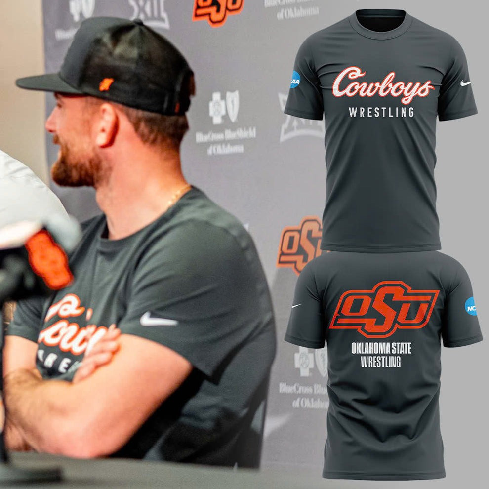 OSU Cowboy Wrestling T-Shirt Oklahoma State Wrestling Shirt Apparel Oregontrailrvpk Shirt