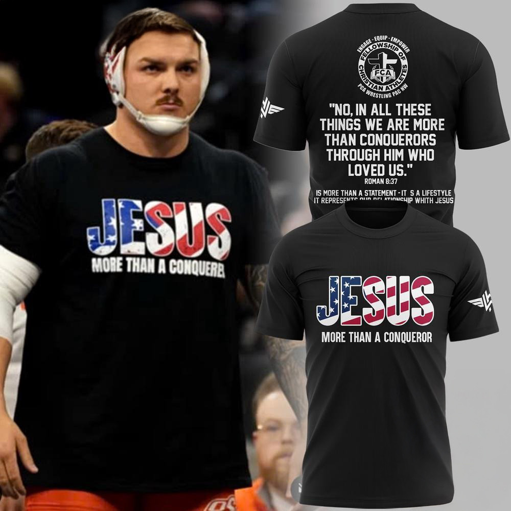 OSU Cowboy Wrestling Wyatt Hendrickson Jesus T-Shirt Best Gift For Football Lovers Oregontrailrvpk Shirt