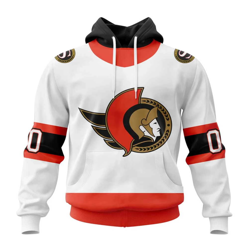 Ottawa Senators Personalized Away Kits All Over Print Hoodie Style 53251