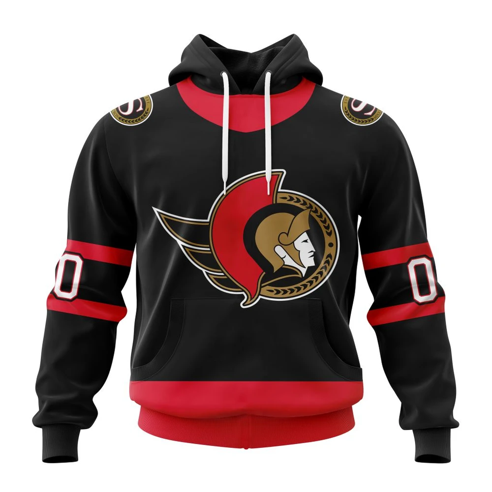 Ottawa Senators Personalized Home Kits All Over Print Hoodie Style 81922