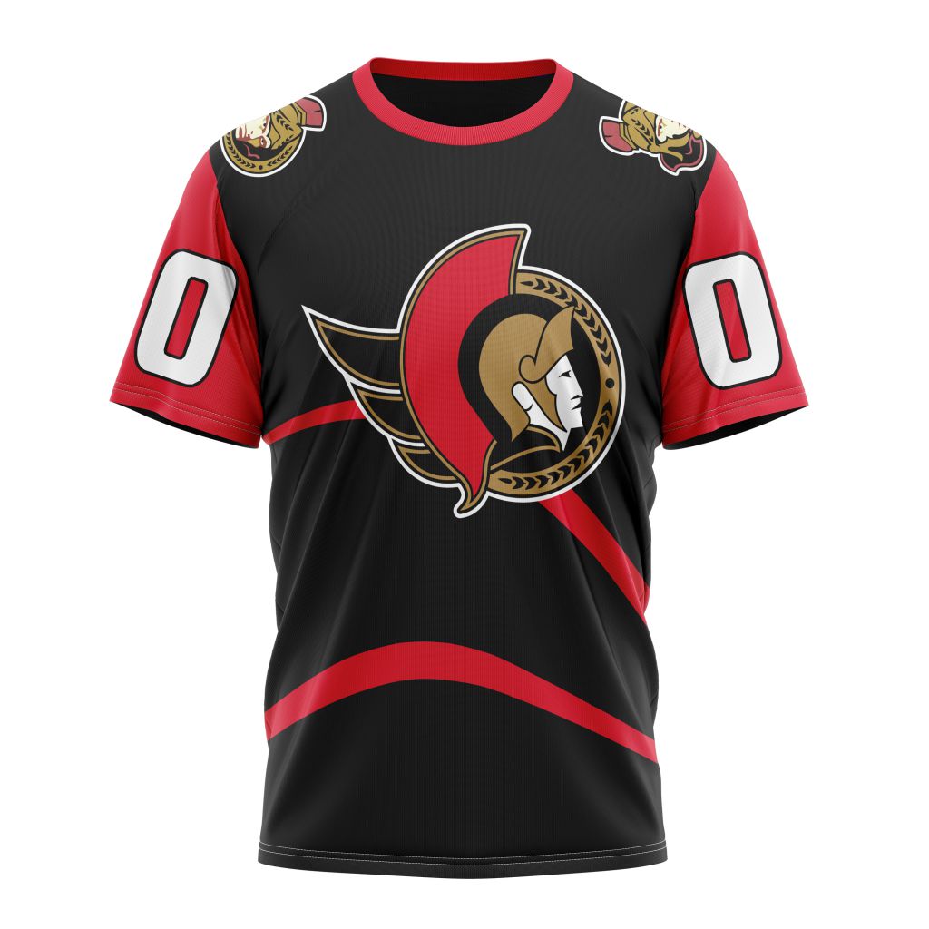 Ottawa Senators Reverse Retro Kits 2022 Personalized Name And Number T-Shirt Oregontrailrvpk Shirt