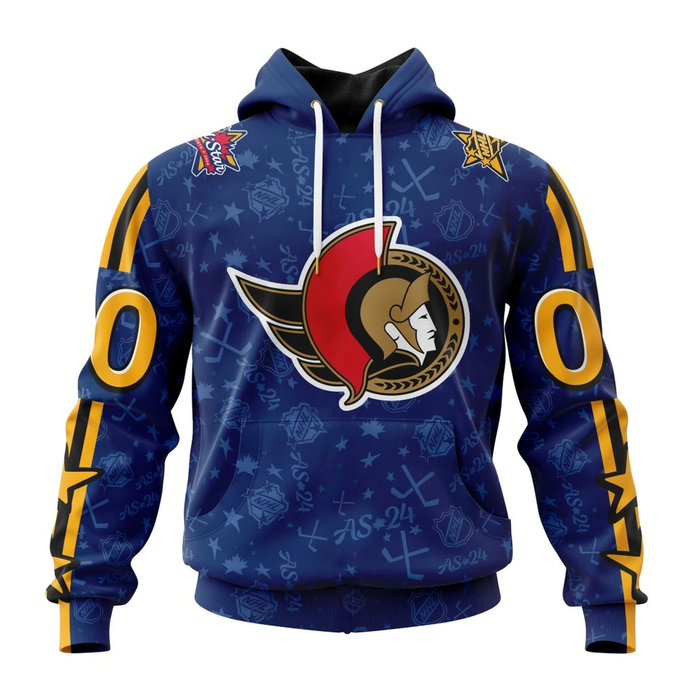 Ottawa Senators Special All-Star Game Design All Over Print Hoodie Style 11312
