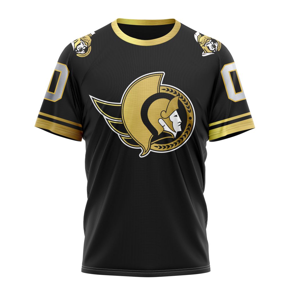 Ottawa Senators Special Black And Gold Design 01 Personalized Name And Number T-Shirt Oregontrailrvpk Shirt