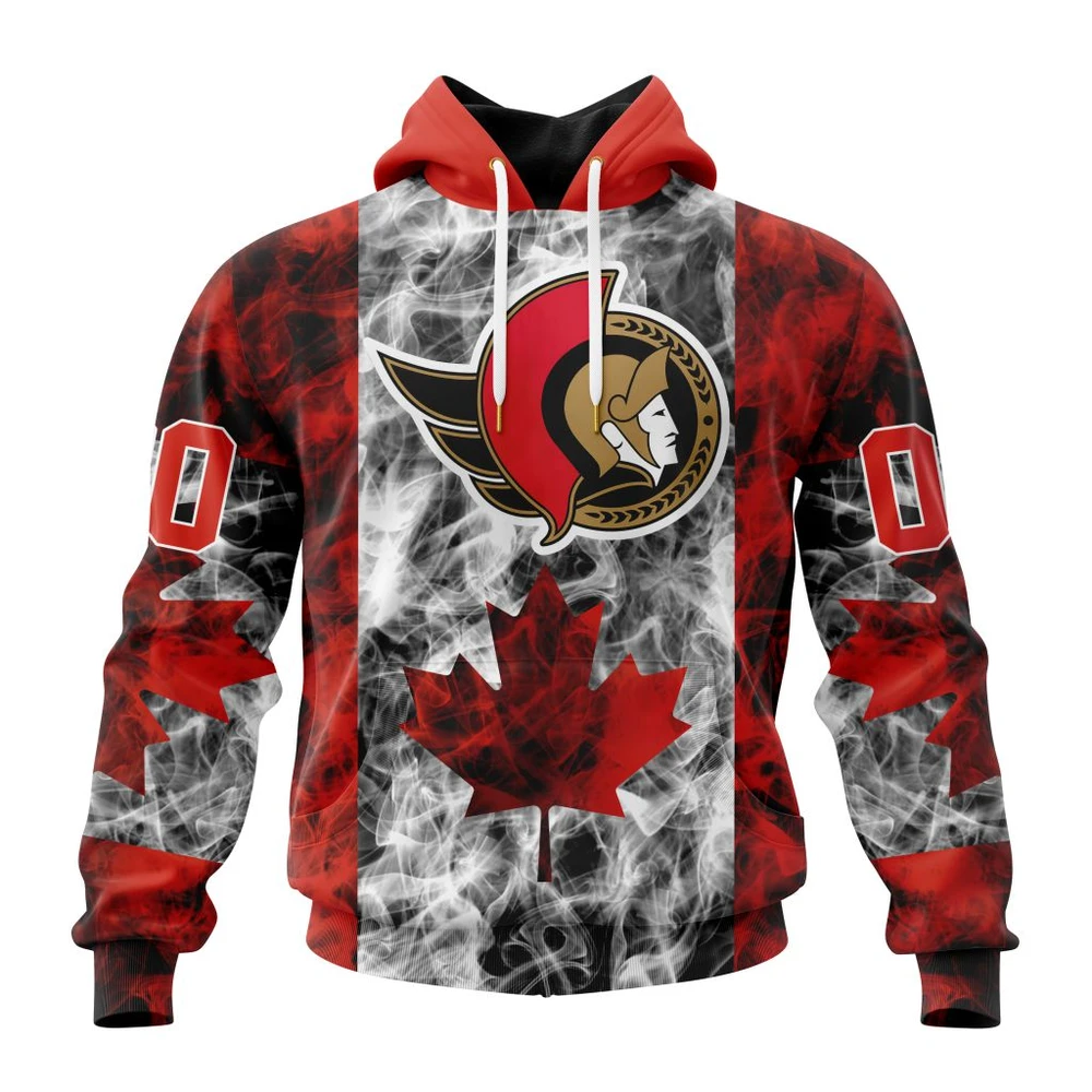 Ottawa Senators Special Design For Canada Day All Over Print Hoodie Style 83955