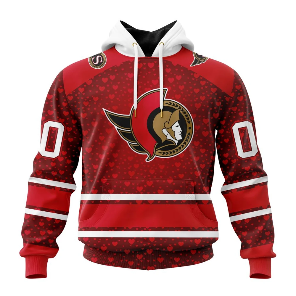 Ottawa Senators Special Gift For Valentines Day All Over Print Hoodie Style 99968