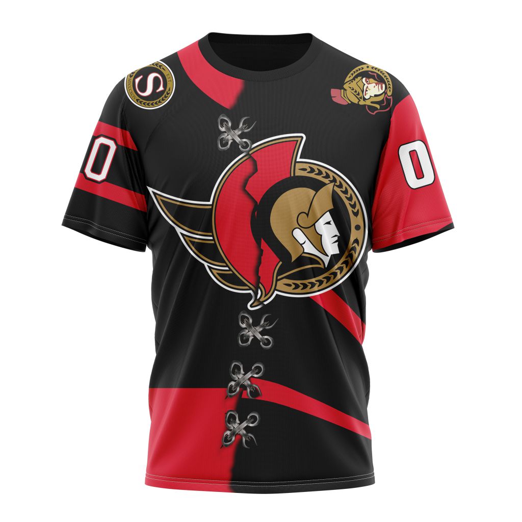 Ottawa Senators Special Home Mix Reverse Retro Personalized Kits Personalized Name And Number T-Shirt Oregontrailrvpk Shirt