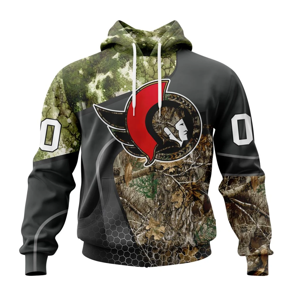 Ottawa Senators Special Hunting Camo Design All Over Print Hoodie Style 96097
