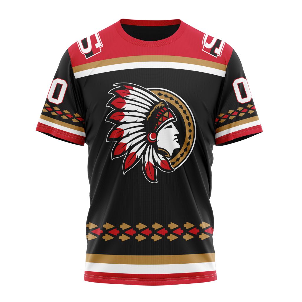 Ottawa Senators Special Indigenous Design Personalized Name And Number T-Shirt Oregontrailrvpk Shirt