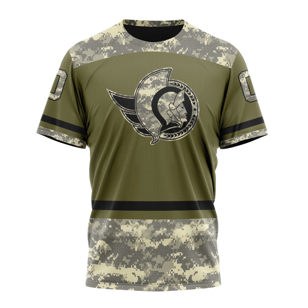 Ottawa Senators Special Military Appreciation Design 04 Personalized Name And Number T-Shirt Oregontrailrvpk Shirt