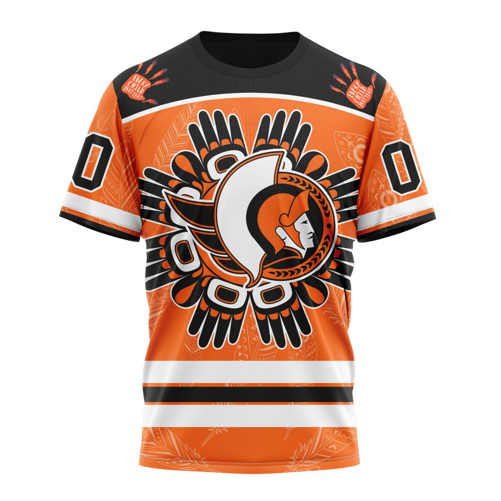 Ottawa Senators Special National Day For Truth And Reconciliation Design 01 Personalized Name And Number T-Shirt Oregontrailrvpk Shirt