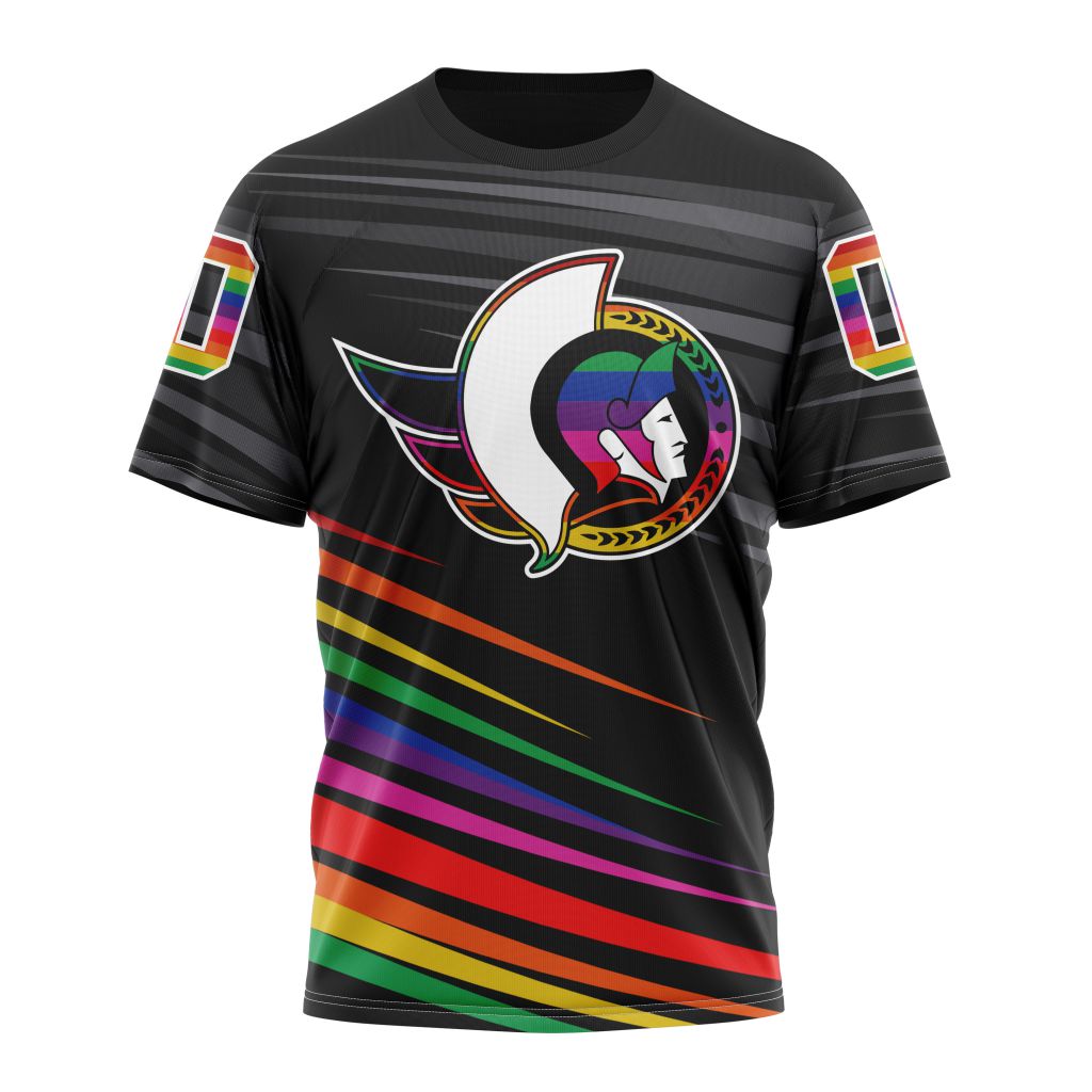 Ottawa Senators Special Pride Design Hockey Is For Everyone 01 Personalized Name And Number T-Shirt Oregontrailrvpk Shirt