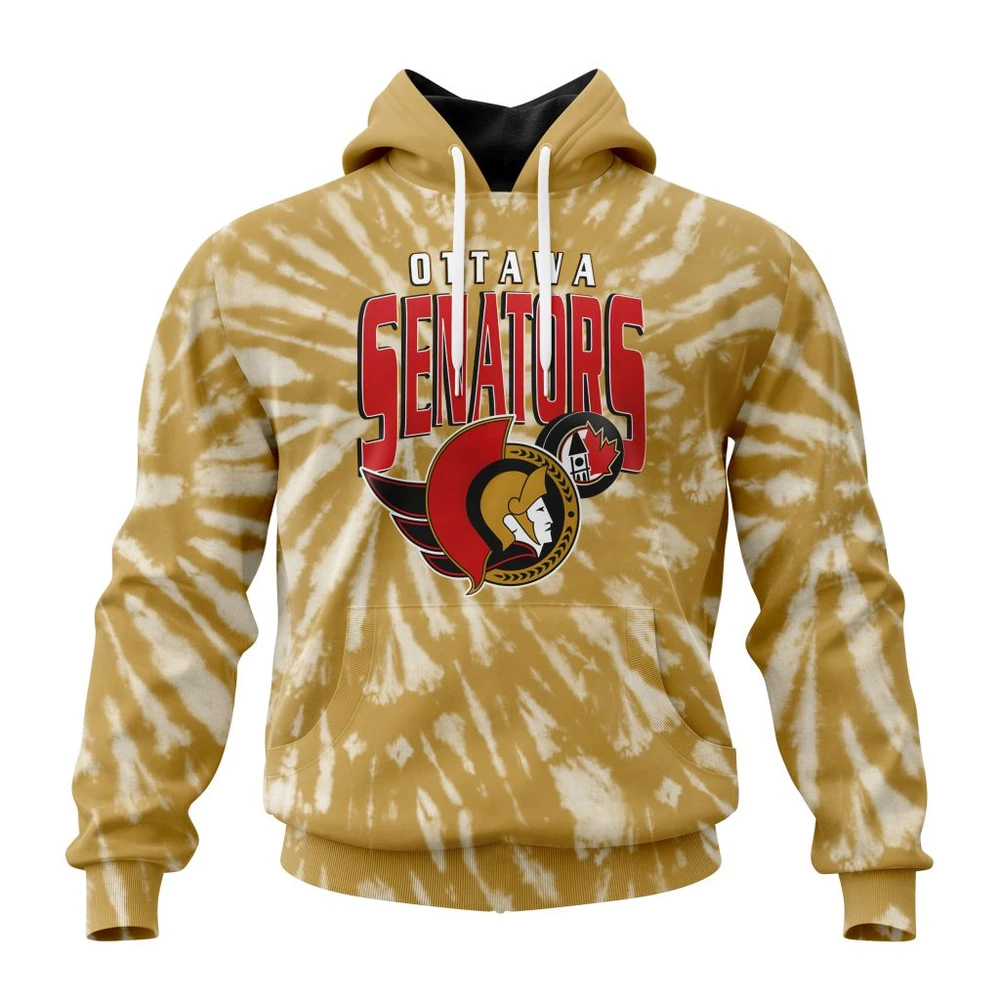 Ottawa Senators Special Retro Vintage Tie Dye All Over Print Hoodie Style 46703