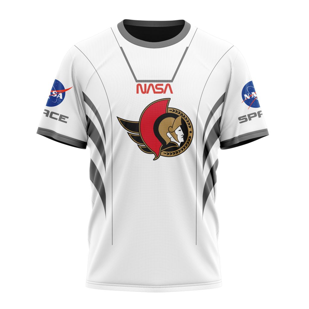 Ottawa Senators Special Space Force NASA Astronaut Design Personalized Name And Number T-Shirt Oregontrailrvpk Shirt