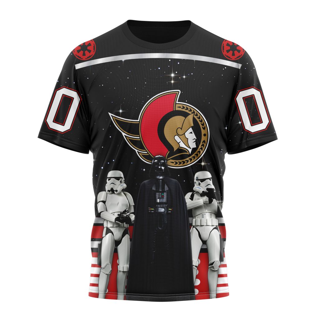 Ottawa Senators Special Star Wars Design May The 4th Be With You Personalized Name And Number T-Shirt Oregontrailrvpk Shirt
